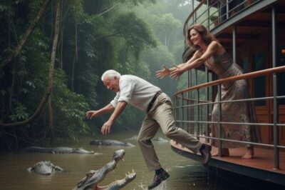 “Go Down To The River With The Crocodiles,” My Daughter-in-law Whispered As She Pushed Me Into The Amazon River. My Son Just Looked And Smiled. They Thought My $2 Billion Was Theirs. But Later That Day When I Got Home… I Was Sitting On The Chair Waiting…
