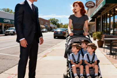 A billionaire saw his ex-girlfriend — the one he left six years ago — with triplets who looked exactly like him, and the ending…