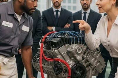 The CEO mocked a humble mechanic: “Fix this engine and I’ll marry you”… and he did itt…