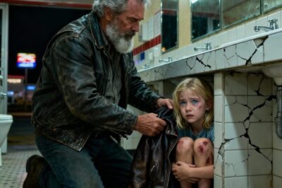 An old biker found a little girl hiding in the restaurant’s bathroom at midnight — bruised, terrified, and begging him not to tell her stepfather where she was. He immediately called in his 500 biker brothers to take care of it…