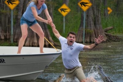 A wife pushed her husband into a crocodile-infested river to claim a huge insurance payout — but when she came home, she was stunned to find her husband sitting there with the police…