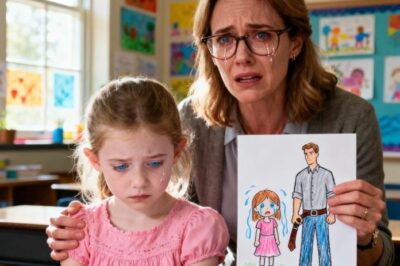 A 6-year-old girl often cried in class — when her teacher saw the drawing she made, she was horrified and tearfully called 911…
