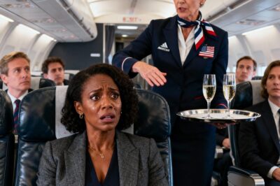 A racist flight attendant refused to serve champagne to a Black woman sitting in first class — 30 minutes later, she regretted her actions…