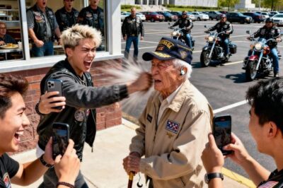 Famous TikToker Slapped an Old Veteran for Views — Seconds Later, 40 Angry Bikers Surrounded Him…