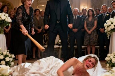 My mother-in-law hit me with a stick right in the middle of my wedding because I refused to give her the dowry money — but my father’s reaction, being a mafia boss, made her regret it…