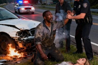 A Black man saved a girl from a car accident but was mistaken by a racist police officer for a “robber” — when the girl woke up, she said something that left everyone shocked…