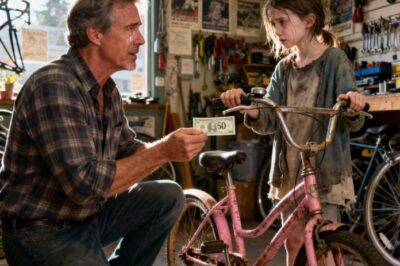 “Sell the bicycle! I need money to buy food for my mom.” — The little girl’s story brought the wealthy shop owner to tears, and what he did next changed her life forever.