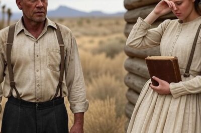 “You can buy us, sir,” said the little girl holding a baby. The lonely cowboy looked into the woman’s face…