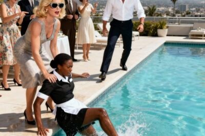 Hoa Karen pushed the poor black waitress into the swimming pool to make everyone laugh at her, but then a millionaire stepped in and did something that left everyone speechless…
