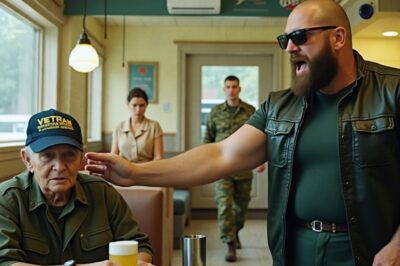 A biker slapped an 81-year-old veteran in a diner — no one could have predicted what would happen in a 22 minutes…