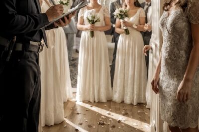 At my sister’s wedding, a uniformed guard blocked my path without even looking up. “I’m sorry, your name isn’t on the list of guests,” he said coldly. Behind him, beyond the flower arch, I saw my mother and sister watching me from afar… and laughing. I didn’t reply. No scene, no plea. I turned, adjusted my dress, and left in silence, the sound of the music fading behind me. The next morning, there was a knock on my door. Red eyes, runny mascara, broken voices. “Please, help us,” they whispered, as if the night had turned the tables on the world. I let them in without a word, still feeling the chill of that “you’re not on the list.” And the reason for their sudden urgency? Let’s just say… it was something I could never have foreseen.