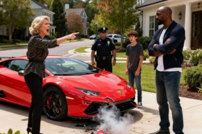 Karen’s son stole a Black CEO’s Lamborghini and crashed it — then Karen showed up and demanded that the owner pay for the damages himself…