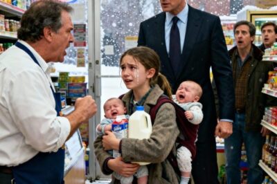 A little girl was kicked out of a store for stealing a box of milk for her two younger siblings — suddenly, a millionaire saw what happened and stepped forward…