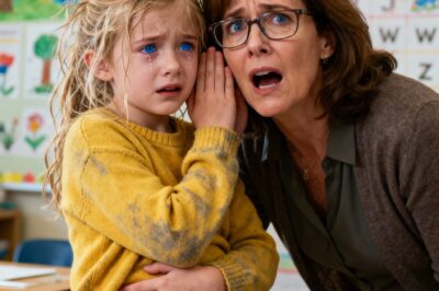 The little girl whispered to her teacher, “I’m scared to go home! My stepdad keeps doing that to me…” — That night, the police uncovered a horrifying secret in the dark basement…