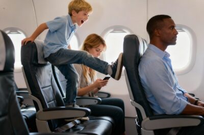 Boy Wouldn’t Stop Kicking His Seat—Watch How He Ended That!