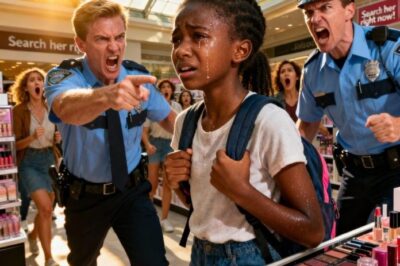 “Search her right now!” two police officers yelled at the Black girl, accusing her of stealing — but when her father arrived, they immediately regretted it…