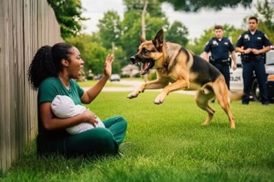 Cops Unleash K9 Dogs on Black Woman and Her Newborn Baby, Unaware WHO She Is …