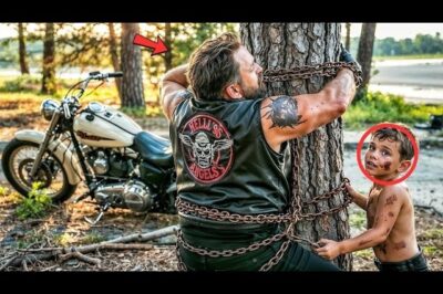 Little Boy Stumbled on a Hell’s Angel Chained to a Tree — What He Did Next Shocked 2,000 Riders