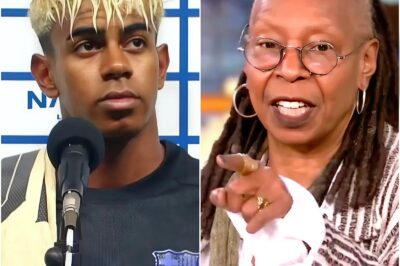 🔥 SHOCKING MOMENT LIVE FROM FC BARÇA: “HE’S JUST A FOOTBALL PLAYER.” Those five words from Whoopi Goldberg immediately had the opposite effect when Barça star Lamine Yamal looked directly into the camera and uttered a phrase that silenced the entire studio. Just a few minutes later, the clip exploded on social media: millions of people witnessed the exact moment when Lamine Yamal turned a seemingly harmless insult into a national wake-up call. What he said next not only silenced Whoopi, but also sent shockwaves through the football world, Hollywood, and every living room in America.
