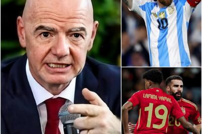 FIFA has officially set the date for the INTERCONTINENTAL FINAL, where Lionel Messi will face Lamine Yamal directly on Asian soil. However, what sparked major controversy is the three ADVANTAGES that President Gianni Infantino allegedly created for the Argentine superstar ahead of the Finalissima, leaving the entire Spanish national team furious. Captain Dani Carvajal personally spoke out to criticize the decision, but FIFA responded with complete coldness. See full details below.
