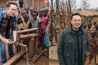In a rare, deeply human moment, Elon Musk stunned the world not with rockets or tech, but with his bare hands. While visiting a remote village plagued by water scarcity, Musk was unexpectedly thrust into action after witnessing a broken water pump that had left the community without reliable access to clean water.