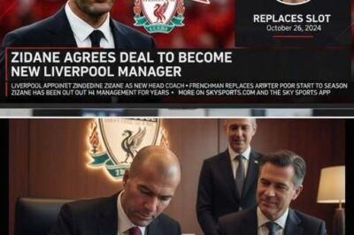 “OFFICIAL SHOCKWAVE: Zidane Signs 3-Year Deal With Liverpool — Anfield Enters a New Era Beyond Klopp”.