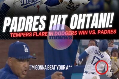 “SHOCKING CHAOS IN L.A.! — Padres FIRE A PITCH AT OHTANI, Dave Roberts ERUPTS Before Being THROWN OUT!”