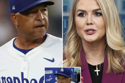 🔥 “YOU NEED TO BE SILENT!” — Karoline Leavitt’s Tweet Against Dave Roberts EXPLODES on Live TV as the Dodgers Manager Fires Back Word by Word 😱