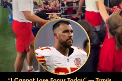 “I Cannot Lose Focus Today” — Travis Kelce Denied Every Autograph Request In Dallas, But The Heartbreaking Reason He Gave A Fan Before Walking Away Left The Crowd Silenced