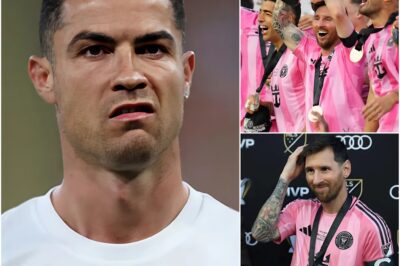 “That title was not deserved. In both the Eastern Conference Final and the MLS Cup Final, he didn’t score a single goal, while in the Nations League semifinal and final six months ago, I shone with world-class goals. Messi still cannot be compared to me…” – the Portuguese legend Cristiano Ronaldo declared after witnessing Messi and Inter Miami win the MLS Cup today. He claimed that the MLS is a league lacking competitiveness and that Messi’s performances were unconvincing. Immediately, Messi personally responded with a 12-word message that left Ronaldo speechless…