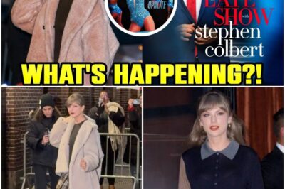 The End of an Era Begins: Taylor Swift Arrives at Colbert Amidst Secret Screenings, Billionaire Milestones, and a Massive Docuseries Rollout