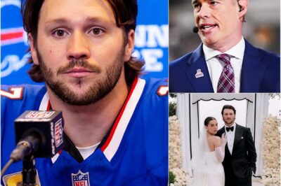 “LEAVE MY WIFE AND KIDS ALONE, DON’T TOUCH MY FAMILY” JOSH ALLEN SHOCKED THE ENTIRE PRESS ROOM AFTER JOE BUCK’S SHOCKINGLY RUDE REMARK! During the post-game press conference following the Cincinnati Bengals’ victory, Joe Buck made a deeply offensive comment about Josh Allen’s wife and family, saying they “only live off sponsors.” Without hesitation, Josh Allen grabbed the microphone and uttered 14 words that left the entire sports world stunned. Buck attempted a sarcastic apology, calling for “peace,” but it was Allen’s next response that sent shockwaves through social media — a powerful statement of pride, loyalty, and undying love for his wife and family.