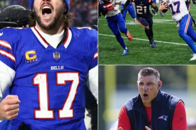 “This Is Cheating, and the NFL Must Act Now!” Mike Vrabel’s Postgame Accusation Targeting Josh Allen Exploded Across the League After the Patriots Loss, as He Claimed the Bills Star Used Illegal Technology — Until Allen’s Icy Twelve-Word Response Flipped the Narrative, Exposed the Lack of Evidence, and Sent Fans and Analysts Into a Frenzied Debate