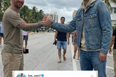 Heung-min Son Shares His Surprise After Meeting Messi “You’re walking down the street and suddenly the greatest player in history is just walking past you like it’s normal life. Life is crazy