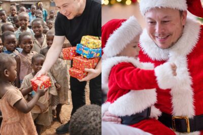 Elon Musk’s Christmas Gift Visit Sparks Debate: Joy for Children, Skepticism Online.