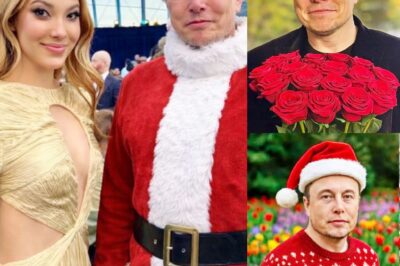 a lavish, high-end Christmas party filled with designer gowns, tailored suits, and sparkling chandeliers, Elon Musk chose to stand out in the most unexpected way — dressed as Santa Claus.