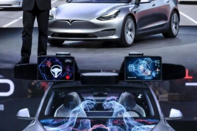 Elon Musk Launches Tesla’s Fully Self-Driving System: No Steering Wheel, No Pedals, No Driver — Just You and Your Trust in the Machine for a $30,000 Ride That Will Change All Traffic Rules.