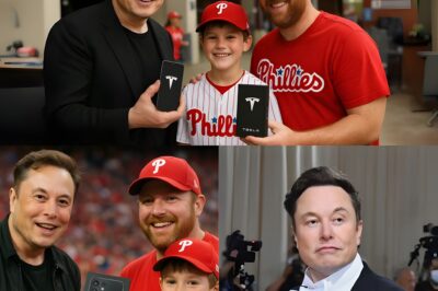 Musk Steps In After Phillies Karen Scandal: Promises Tesla Pi Phones and a Secret Gift That Leaves Fans Guessing .