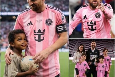 The boy spent three full years collecting empty cans, selling biscuits, and saving every single coin he could, with just one dream: in his lifetime, even just once, to witness Lionel Messi play on the field with his own eyes. Yet when match day finally arrived, he still did not have enough money to buy a ticket to enter the stadium. At the very moment the entire crowd fell silent in awe of the brilliant performance of Inter Miami’s star, the boy’s story reached Messi’s heart. And the gesture Messi made immediately afterward turned that day into an unforgettable moment — not only for the boy, but for everyone who believes in the beauty of sport and the kindness of humanity. ❤️⚽