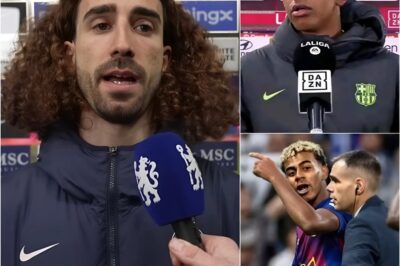 «BARÇA is not at the level of my talent… Signing for BARÇA would be a shameful RETURN in my career» — Cucurella HUMILIATES the Barça club without mercy, calls it a “small team” and unleashes a media FIRE by publicly mocking Barça. But moments later, Lamine Yamal bursts in with a 12-word message that leaves him MUTE, DISPLAYED and RIDICULED in front of the whole world…
