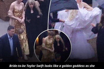 Bride-to-be Taylor Swift looks like a golden goddess as she rings in 2026 at Este Haim’s wedding — See all the photos