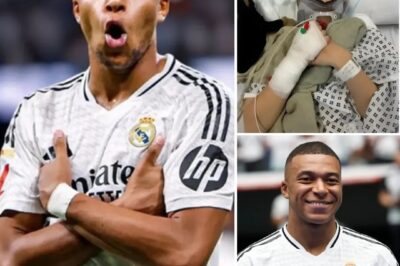 A young boy suffering from a massive brain tumor is fighting every day for his life, and his greatest motivation is being able to watch Kylian Mbappé play. Every time Mbappé steps onto the pitch and scores a goal, the boy finds new strength to keep battling his illness. But now, his time is very limited; doctors have contacted Mbappé to help fulfill the boy’s final wish: to receive the player’s autograph on his photo. However, something completely unexpected happened… Mbappé suddenly appeared right in the hospital room, and the gift that the Real Madrid Striker brought moved everyone present to tears.