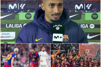 BREAKING NEWS! ‼️ “I have officially returned the Man of the Match award to him; he really played his heart out to help us achieve victory today” Raphinha – who was voted Barcelona’s Man of the Match – has officially returned the MOTM award to ONE Barcelona teammate, who received a 9.5/10 rating in today’s match. It is not Yamal or Torres.