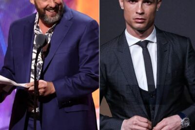 “It all started with a laugh,” then a name completely changed everything. Adam Sandler joked about making “50 more movies before he dies,” adding that “at least 25 will be good,” and when a name was mentioned – Cristiano Ronaldo – the reaction changed… When Sandler continued by hinting that some future films might feature Ronaldo, an industry insider laughed and said, “If that really happens, then it’s no longer a joke,” leaving fans wondering where the humor ended – and where an unexpected Hollywood star pairing might have quietly begun…