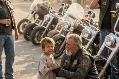 A small boy ran up to a group of bikers, sobbing that his mother wouldn’t wake up, begging them to follow him home. What they found inside the house stopped them cold, breaking even the toughest hearts among them.