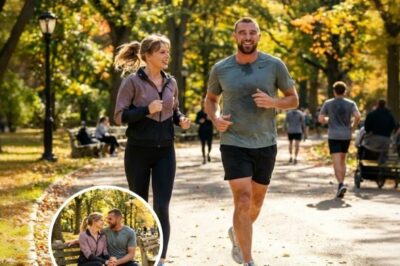 Sweet Moment: Travis Kelce and Taylor Swift Share Loving Looks During Park Jog