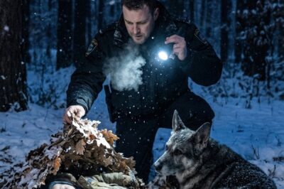 My Retired K9 Refused to Leave a Frozen Clearing in the Woods — What I Found Beneath the Leaves Exposed a Truth No One Was Ready For