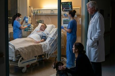 He Stayed Outside the ICU for Three Days — When Doctors Finally Listened, They Realized the Dog Was Never Waiting