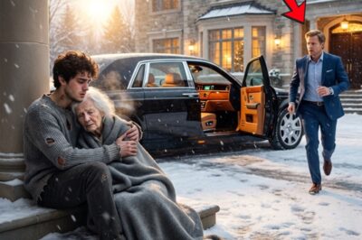 The millionaire shouted in fury when he saw his mother with a homeless man. But when he came closer and discovered the truth, he fell to his knees—and his life changed forever.