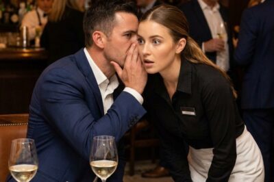 The waitress was having lunch alone… until the millionaire appeared and whispered, “Pretend you’re my wife.”